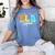 ELA Squad Teacher Back To School English Language Arts Women's Comfort Colors T-Shirt Blue Jean