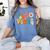 English Teacher Ela Vibes Teacher Kids First Day Of School Women's Comfort Colors T-Shirt Blue Jean