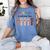 Everyone Is Welcome Here Idaho Teacher Women's Comfort Colors T-Shirt Blue Jean