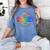 Exceptional Educator Squad Special Education Teacher Autism Women's Comfort Colors T-Shirt Blue Jean