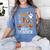 Faboolous INFANT Teacher Halloween Women's Comfort Colors T-Shirt Blue Jean