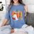 Fall Book Pumpkin Ghost Reading Books Halloween Teacher Women's Comfort Colors T-Shirt Blue Jean