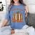 Fall In Love With Reading Pumpkin Autumn Librarians Teacher Women's Comfort Colors T-Shirt Blue Jean