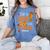 Fall In Love With Teaching 1st Grade Teacher Thanksgiving For Men Women Girls Kids Women's Comfort Colors T-Shirt Blue Jean
