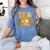 Fall Teacher Pumpkin Coquette Bow Autumn Classroom Women's Comfort Colors T-Shirt Blue Jean Fall Teacher Pumpkin Coquette Bow Autumn Classroom Women's Comfort Colors T-Shirt Blue Jean