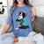 Father's Day Gift Dog Dad Boston Terrier i Love Dad Tattoo Women's Comfort Colors T-Shirt Blue Jean