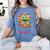 Feed The Reading Monster Halloween Teacher Women's Comfort Colors T-Shirt Blue Jean Feed The Reading Monster Halloween Teacher Women's Comfort Colors T-Shirt Blue Jean