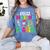 Feliz Primer Dia De Clases Kids Girl Teacher Spanish School Women's Comfort Colors T-Shirt Blue Jean