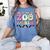 Field Zoo Trip Shirt For Teacher Second Grade Crew Women's Comfort Colors T-Shirt Blue Jean