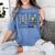 First Data Then Christmas I'm Earning A Break Sped Teacher Men Women Women's Comfort Colors T-Shirt Blue Jean