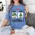 First Educate Then Celebrate Christmas Teacher Winter Break Women's Comfort Colors T-Shirt Blue Jean
