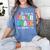 In My Fourth Grade Era 4th Grade Girl Teacher Back To School Women's Comfort Colors T-Shirt Blue Jean