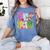 Fri-Yay Happy Friday Weekend Teacher Back To School Women's Comfort Colors T-Shirt Blue Jean
