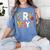 Fri Yay Teacher Happy Friday Friyay Weekend Back To School Women's Comfort Colors T-Shirt Blue Jean