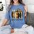 Fun Fall Book Lover Cute Teacher Student Halloween Women's Comfort Colors T-Shirt Blue Jean