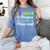 Future Teacher Cool Teacher In Progress Please Wait Women's Comfort Colors T-Shirt Blue Jean