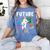 Future Teacher School Teacher Female Women's Comfort Colors T-Shirt Blue Jean Future Teacher School Teacher Female Women's Comfort Colors T-Shirt Blue Jean
