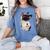 Girls I Heart Mom Love Mama Boston Terrier Dog Lover Women's Comfort Colors T-Shirt Blue Jean