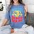 Grade 3 Super Squad Superhero Teacher Team Men Women Girls Kids Women's Comfort Colors T-Shirt Blue Jean