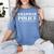 Grammar Police T Shirt English Teacher Women's Comfort Colors T-Shirt Blue Jean