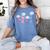 Grammar Teacher Wait What Stop It I Agree Humor Women's Comfort Colors T-Shirt Blue Jean