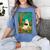 Groovy Ghost Reading Book Cat Halloween Ghost Teacher Women's Comfort Colors T-Shirt Blue Jean Groovy Ghost Reading Book Cat Halloween Ghost Teacher Women's Comfort Colors T-Shirt Blue Jean