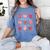 Groovy Kindergarten Is My Jam Strawberry Kinder Team Teacher Women's Comfort Colors T-Shirt Blue Jean
