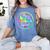 Groovy Life Skills Squad Teacher Special Ed SPED Team Crew Women's Comfort Colors T-Shirt Blue Jean