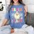 Groovy Teacher Halloween Retro Trick Or Teach Floral Ghost Women's Comfort Colors T-Shirt Blue Jean Groovy Teacher Halloween Retro Trick Or Teach Floral Ghost Women's Comfort Colors T-Shirt Blue Jean