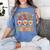 Groovy Thanksgiving With My Gnomie Women Teacher Fall Gnome Women's Comfort Colors T-Shirt Blue Jean Groovy Thanksgiving With My Gnomie Women Teacher Fall Gnome Women's Comfort Colors T-Shirt Blue Jean