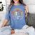 Groovy Title 1 Crew Cute Title 1 Reading Teacher Men Women Kids Women's Comfort Colors T-Shirt Blue Jean