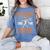 Halloween Lets Eat Kids Punctuation Teacher Women's Comfort Colors T-Shirt Blue Jean