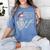 Halloween Math Teacher Skeleton Six Seven Meme Brainrot Women's Comfort Colors T-Shirt Blue Jean