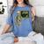 Halloween Skeleton 67 Meme Square Root 4489 Math Teacher Women's Comfort Colors T-Shirt Blue Jean