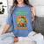 Halloween Teacher Librarian Monster Reading Books Men Women Kids Women's Comfort Colors T-Shirt Blue Jean