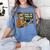 Halloween Teacher Six Seven Meme 6 7 Skeleton Spooky Costume Women's Comfort Colors T-Shirt Blue Jean