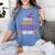 Halloween Teachers This Is My Tired Teacher Costume Women's Comfort Colors T-Shirt Blue Jean