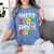 Happy 100th Day Of School 100 Days Of School Teacher Student Women's Comfort Colors T-Shirt Blue Jean Happy 100th Day Of School 100 Days Of School Teacher Student Women's Comfort Colors T-Shirt Blue Jean