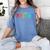 Happy Fri Yay Teacher Friday Women's Comfort Colors T-Shirt Blue Jean Happy Fri Yay Teacher Friday Women's Comfort Colors T-Shirt Blue Jean