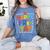 Happy Fri-Yay Teacher Life Weekend Pun Happy Friday Women's Comfort Colors T-Shirt Blue Jean