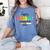 Happy Friyay Teacher School Friday Weekend Vibes Women's Comfort Colors T-Shirt Blue Jean Happy Friyay Teacher School Friday Weekend Vibes Women's Comfort Colors T-Shirt Blue Jean