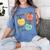 Happy To See Your Face Teacher Apple Women's Comfort Colors T-Shirt Blue Jean Happy To See Your Face Teacher Apple Women's Comfort Colors T-Shirt Blue Jean