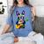 Hawaiian Boston Terrier & Pineapple Ukulele Summer Vacation Women's Comfort Colors T-Shirt Blue Jean
