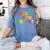 Hola Como Estas Spanish Teacher Fiesta Party Banners Women's Comfort Colors T-Shirt Blue Jean
