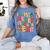 In My Holly Xmas Jolly Teacher Era Teacher Vibes Christmas Women's Comfort Colors T-Shirt Blue Jean In My Holly Xmas Jolly Teacher Era Teacher Vibes Christmas Women's Comfort Colors T-Shirt Blue Jean