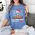 I'Ll Just Wait Until It's Quiet Skeleton Teacher Christmas Women's Comfort Colors T-Shirt Blue Jean