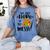 I'm Just Here To Get Messy Art Teacher Artist Painting Women's Comfort Colors T-Shirt Blue Jean