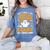 I'm A Math Teacher I'm Scary All Year Long Spooky Halloween Women's Comfort Colors T-Shirt Blue Jean