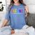 Infant Teacher Daycare Provider Childcare Teacher Women's Comfort Colors T-Shirt Blue Jean