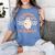 It's A Bootiful Day To Make Art Halloween Art Teacher Women's Comfort Colors T-Shirt Blue Jean